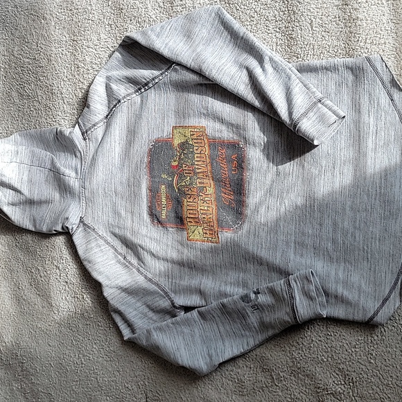 Harley-Davidson Light Gray Hoodie with Zip. - SMALL - Picture 6 of 7